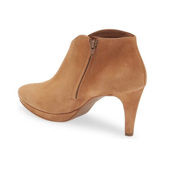 Paul Green Elle Suede Leather Heel Pointed Ankle Fall Boots Tan Brown sz 3.5 NWT - Picture 8 of 13